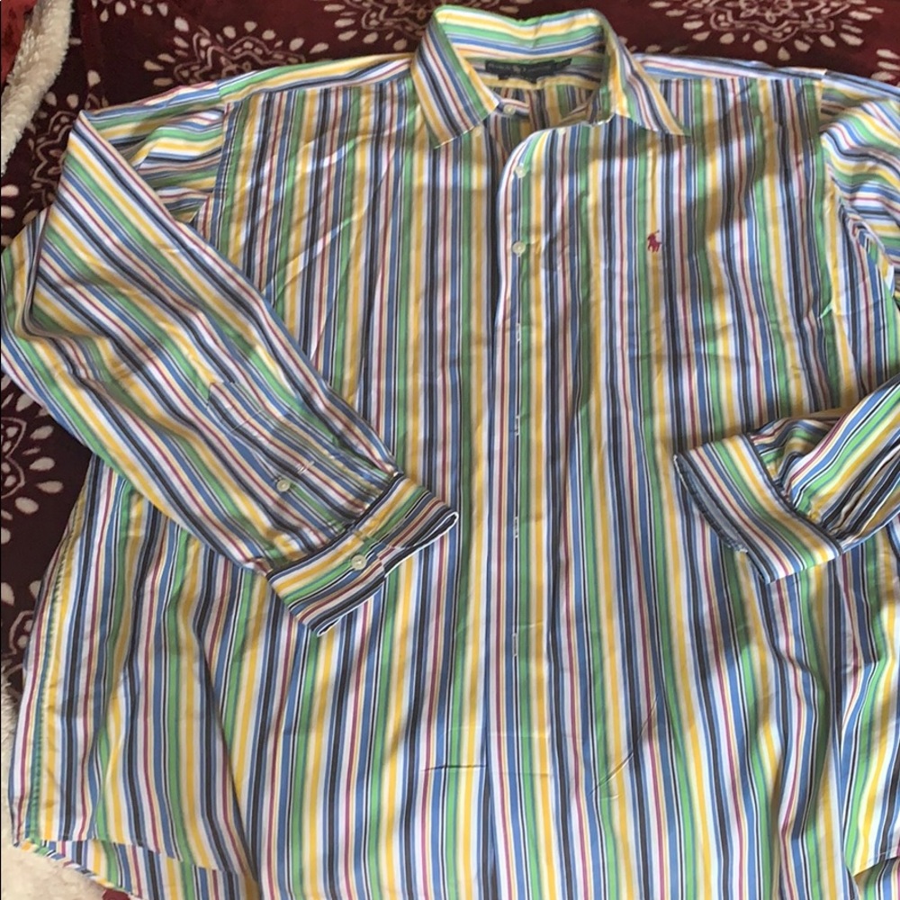 Men’s Ralph Lauren striped shirt. Size XL